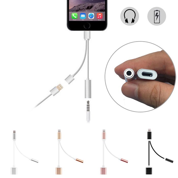 iphone7二合一轉(zhuǎn)接線iphone 7蘋果耳機(jī)轉(zhuǎn)接頭帶充電(圖2)
